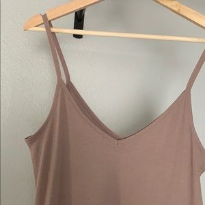Blush jersey slip dress